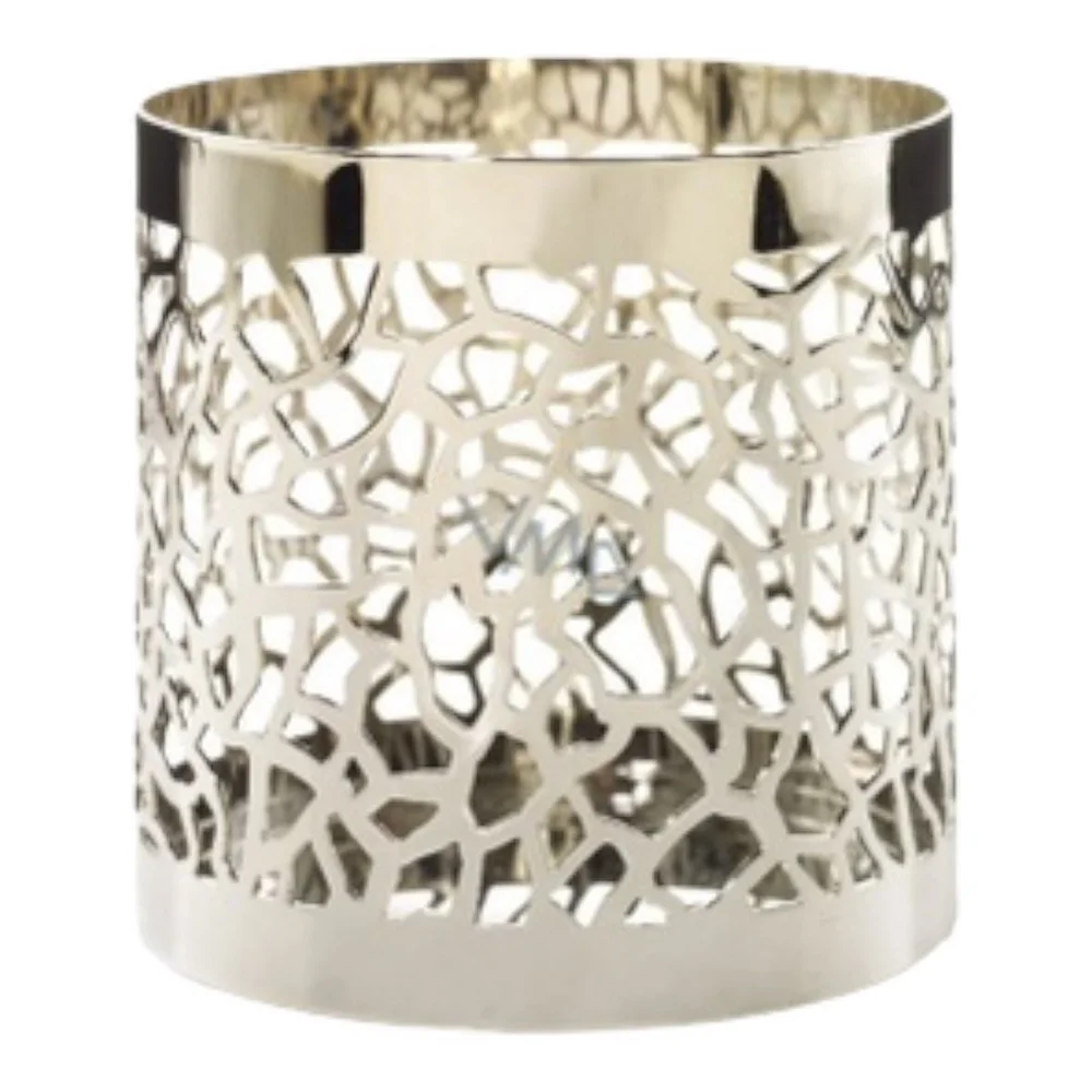 Yankee Candle Matrix Brushed Silver Metal Candle Holder 4